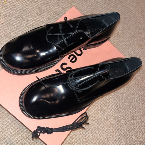 ACNE STUDIOS LEATHER DERBY SHOES 46 - Picture 6 of 9